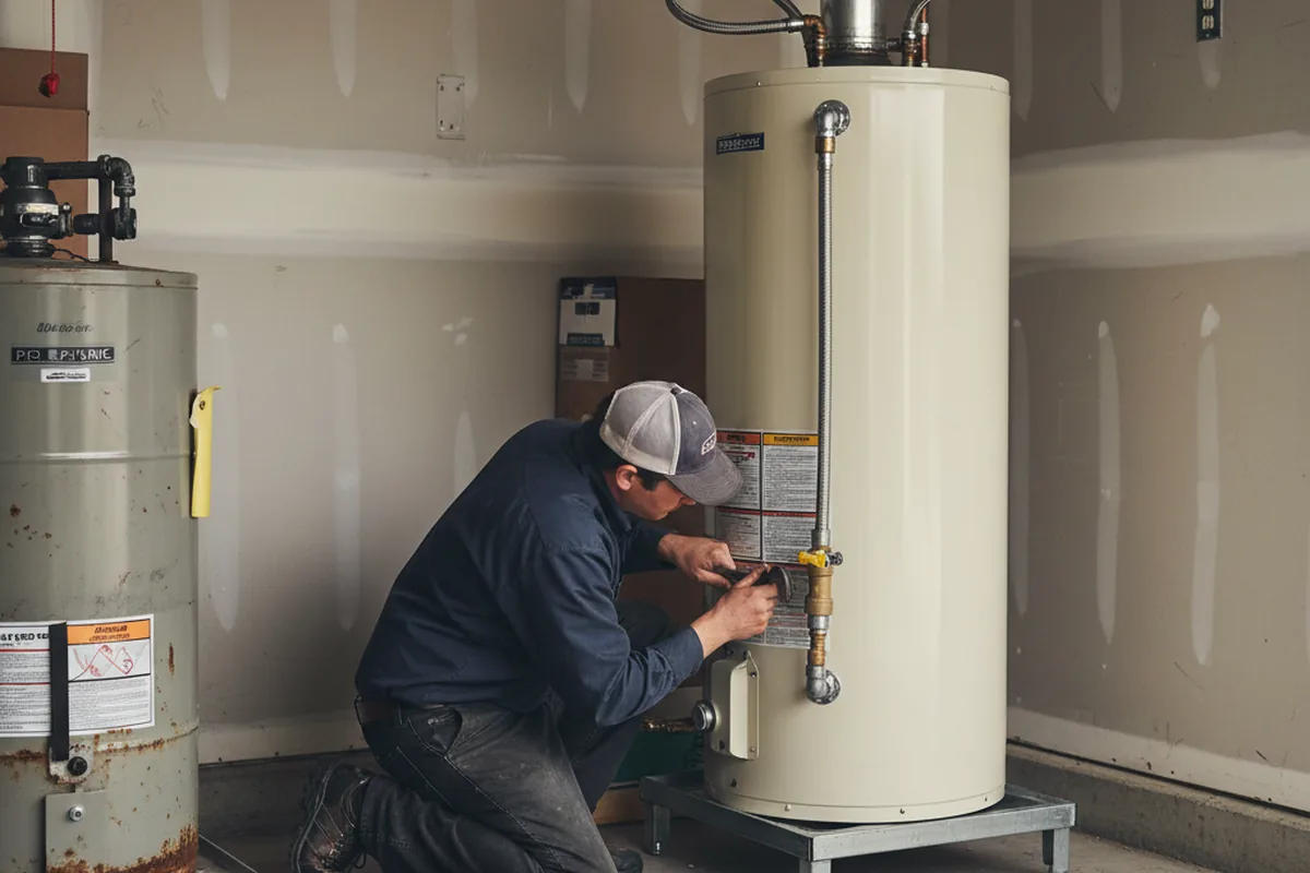 Water heater and shutoff valve replacement in Gibsonton